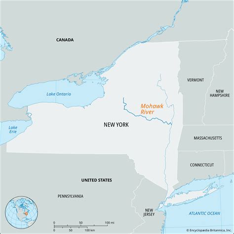 Mohawk River New York Map - Drucie Kimberley