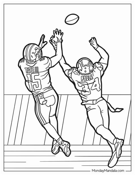 42 Football Coloring Pages (Free PDF Printables)