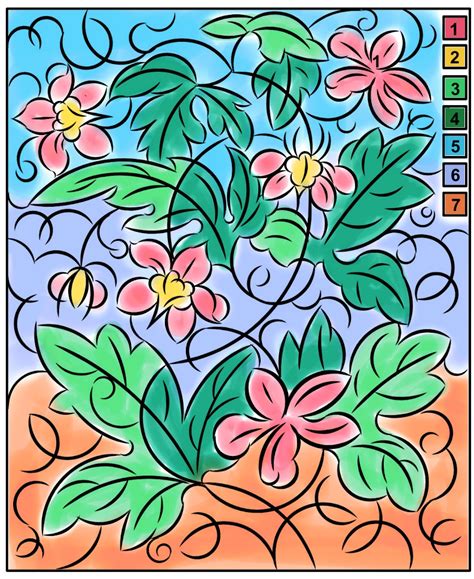 Nicole's Free Coloring Pages: COLOR BY NUMBER *NEW COLORING PAGE