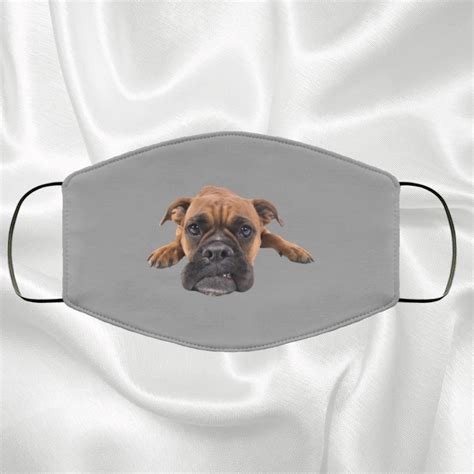 Boxer Dog Face Mask Boxer Print Boxer Dog Lover Gift Idea | Etsy