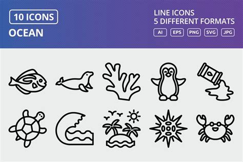 Vector Ocean Icon Set (2474318)