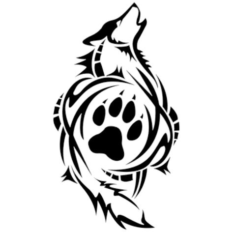 Aliexpress.com : Buy 8.4*15.2CM TrIbal Wolf Paw Print Decals Stickers ...