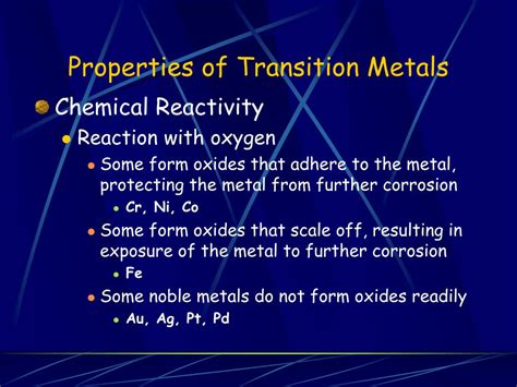 PPT - Transition Metals & Coordination Chemistry PowerPoint ...