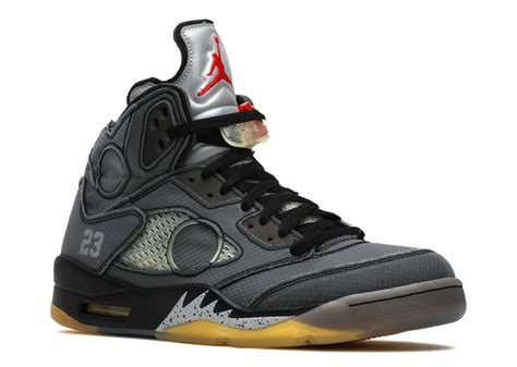 Air Jordan 5 Retro Off-White Black - kickstw