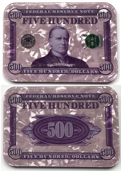 William McKinley $500 Plaque - Apache Poker Chips