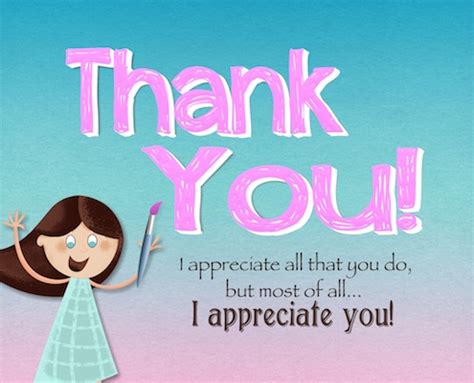 I Appreciate You And All You Do. Free For Everyone eCards | 123 Greetings