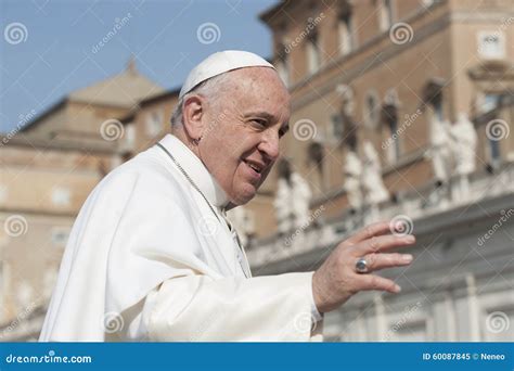 Pope Francis editorial image. Image of blessing, greets - 60087845