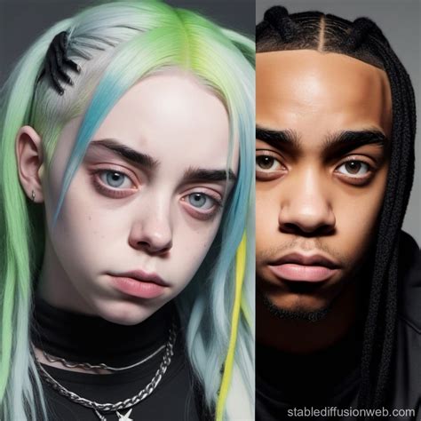 Comparing Billie Eilish and XXXTENTACION | Stable Diffusion Online