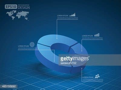 3d Pie Chart Graph. Vector Illustration. Stock Vector | Royalty-Free ...