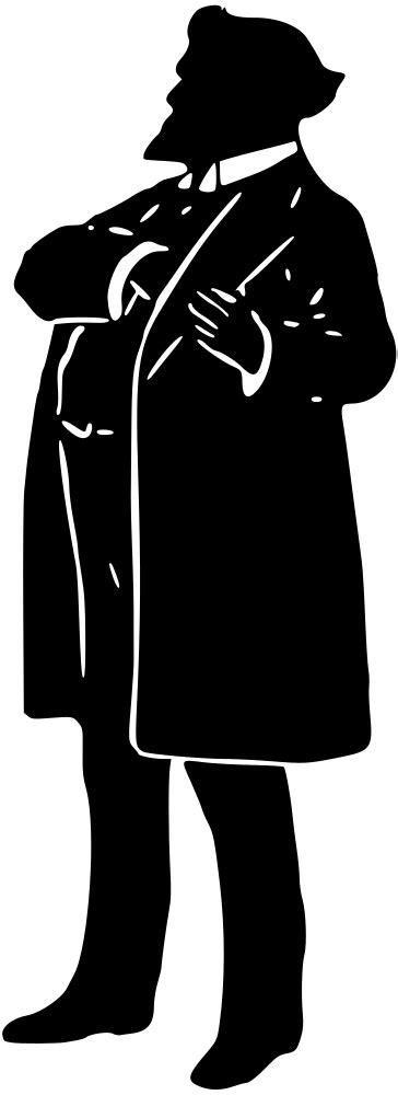 OnlineLabels Clip Art - Gentleman silhouette 2