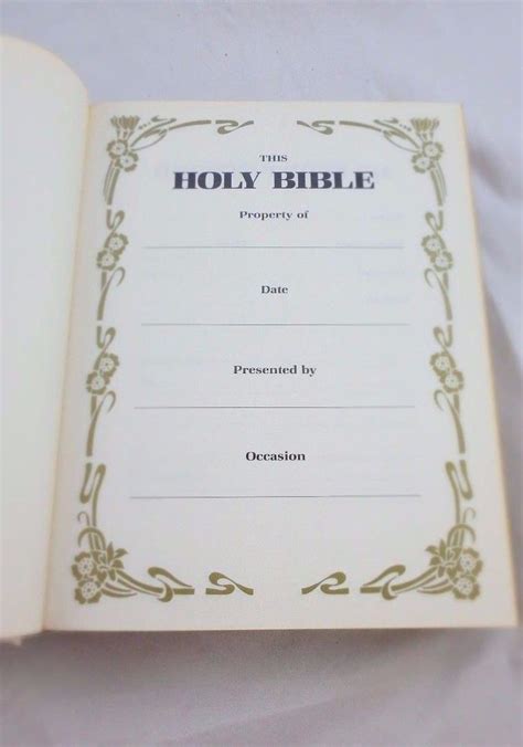 HOLY BIBLE HEIRLOOM FAMILY BIBLE KJV CATHOLIC BIG SIZE BIBLE NEW CONDITION | #1833802509