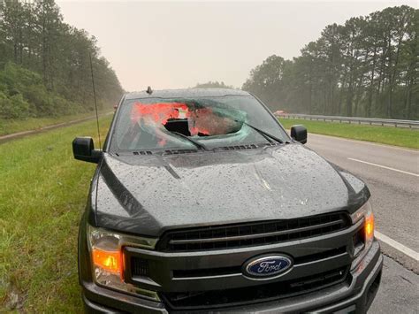 Lightning Strike Sends Chunk of Highway Through F-150 Windshield - Ford-Trucks.com