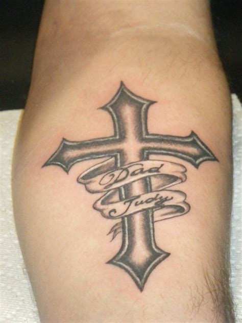 Cross tattoo with names by missjean on DeviantArt