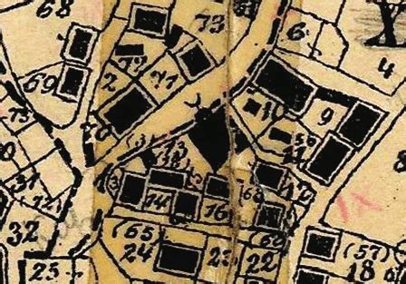 left: The Atik Mosque in Fojnica on the cadastral map from 1882, right:... | Download Scientific ...