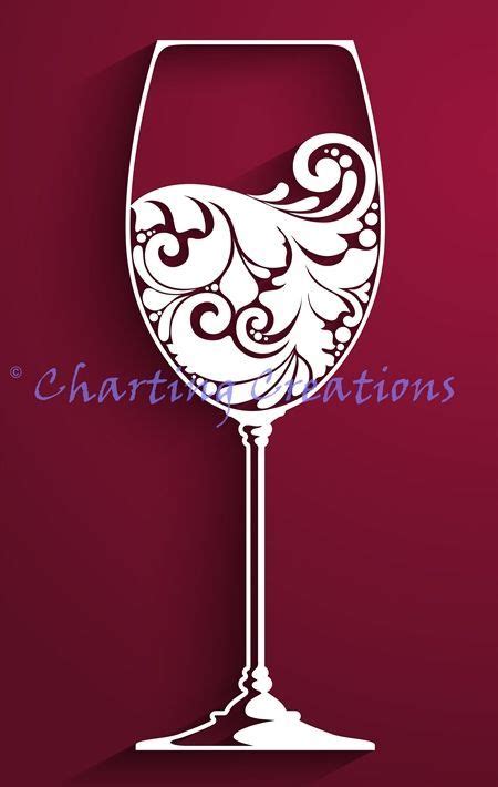 Printable Wine Glass Painting Stencils - Glass Designs