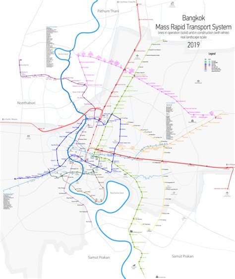 Bangkok Metropolitan Rapid Transit – Metro maps + Lines, Routes, Schedules