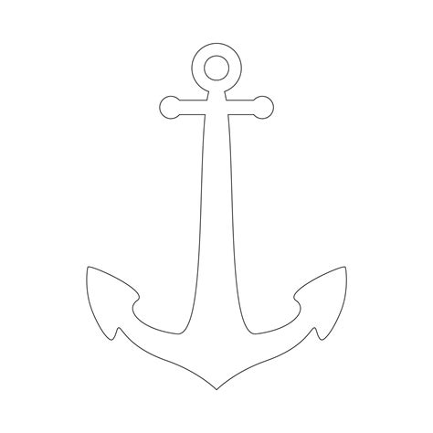 Anchor Stencil | Free Printable Stencil Templates | Free stencils printables, Free stencils ...