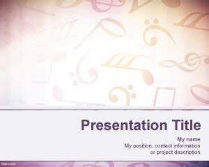 Free Music Notes PowerPoint Templates