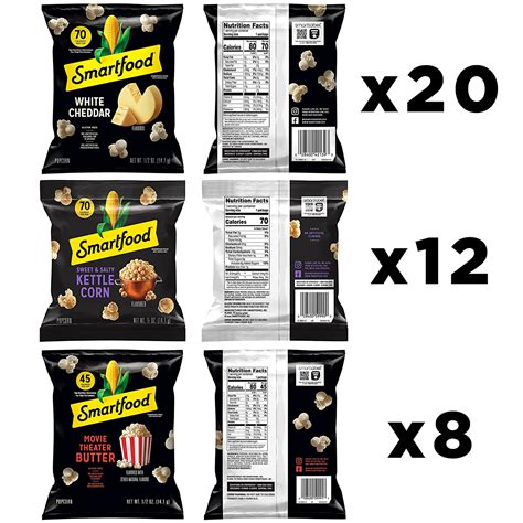 Smartfood Popcorn Variety Snack Pack, 40 Count - Walmart.com