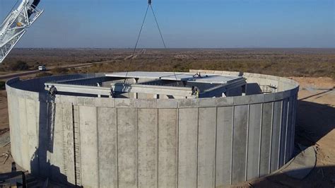 Tank manufacturer builds water reservoir for local community