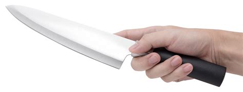 Hand holding knife isolated 11906428 PNG