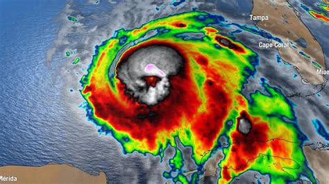 Hurricane Michael: Is that a skull in the center of the hurricane?