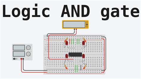 AND gate - logic | circuit | truth table | step by step build using ...