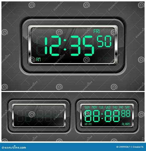 Digital Watch Timer 35 Minutes Cartoon Vector | CartoonDealer.com #87429867