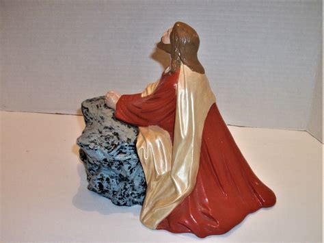 Jesus Praying In The Garden Of Gethsemane Statue Hand painted | #4642102347