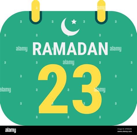 23rd Ramadan Celebrate with White and Golden Crescent Moons. and ...