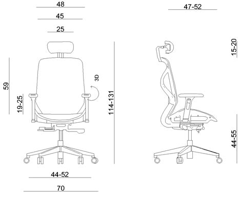 Ergonomic office chair made of mesh and polished aluminum UNIQUE HERO black Free shipping in ...