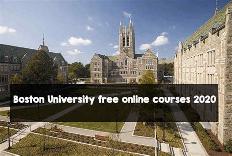 Boston University BU Offers Free Online Courses 2020 – FSc Online | Online FSc Notes