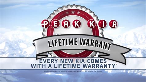 Peak Kia Colorado Springs Lifetime Warranty 30 - YouTube