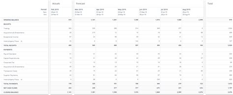 Monthly Cash Flow Forecast