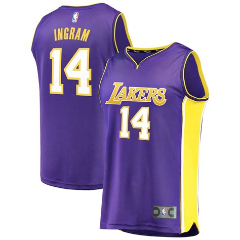 Men's Los Angeles Lakers Brandon Ingram Fanatics Branded Purple Fast ...