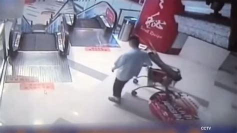 VIDEO: Another escalator accident in China sees a man lose his foot