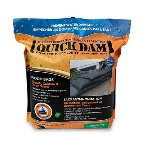 Quick Dam Flood Bags 6/Pack | The Home Depot Canada