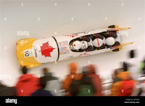 Bobsleigh - Winter Olympics - Nagano 1998 - Four-Man Stock Photo - Alamy