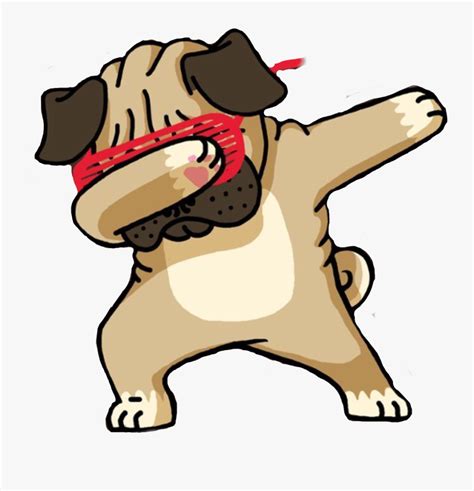 Clip Art Dabbing Clipart - Dab Pug , Free Transparent Clipart - ClipartKey