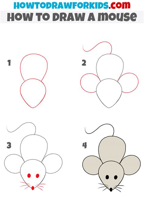 How To Draw A Mouse Easy - Soupcrazy1