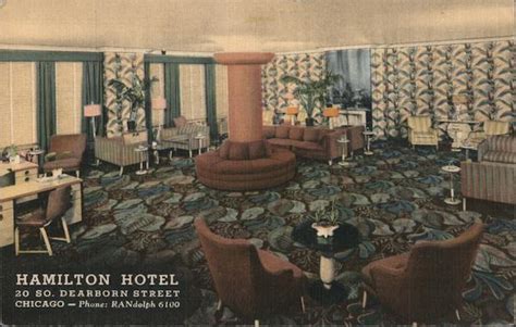 Hamilton Hotel Chicago, IL Postcard