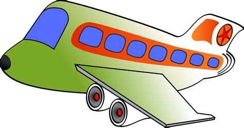 Airplane Air Transportation Clip Art - Airplane Clipart Big Windows ...