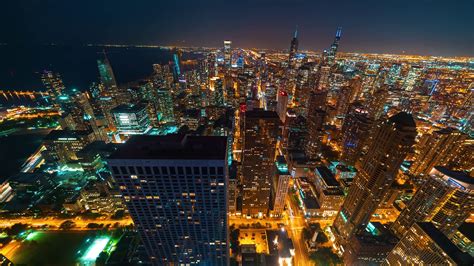 Sunset Time-lapse Of Downtown Chicago - Day Stock Footage SBV-329618560 - Storyblocks