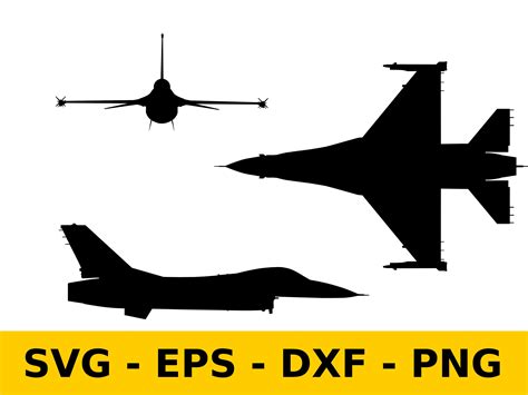 F-16 Fighting Falcon Svg Eps Dxf and Png Warbird Svg - Etsy