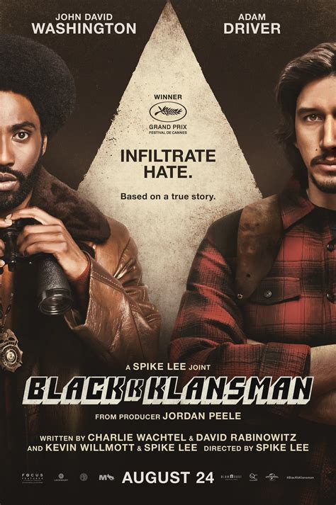 International Poster To Spike Lee's BlacKkKlansman - blackfilm.com/read | blackfilm.com/read