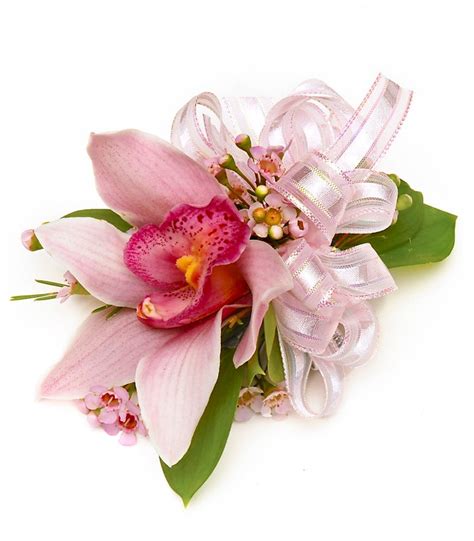 Pink Cymbidium orchid corsage by Carithers Flowers Atlanta