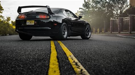 HD wallpaper: Toyota Supra, drift, cooler, nature, road, black, red | Wallpaper Flare