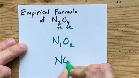 What is the Empirical Formula of N2O4 (Dinitrogen Tetraoxide) - YouTube