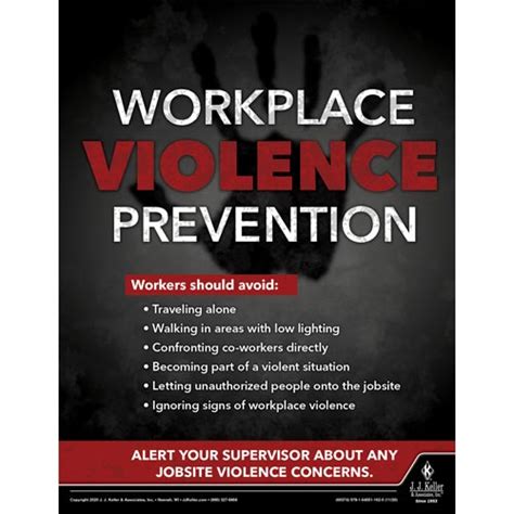 Workplace Violence Prevention - Construction Safety Poster