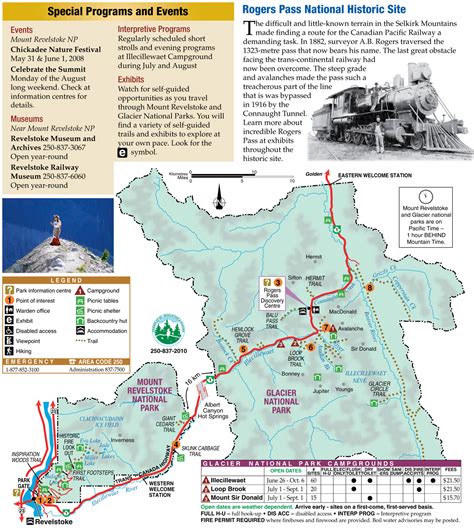 Glacier National Park and Revelstoke National Park Map - Glacier National Park BC • mappery